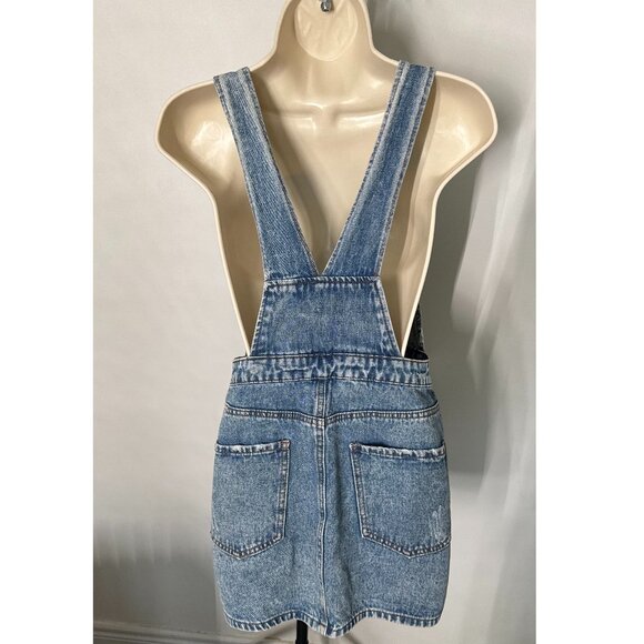 Denim Overall Dress – Size Medium - Picture 3 of 4